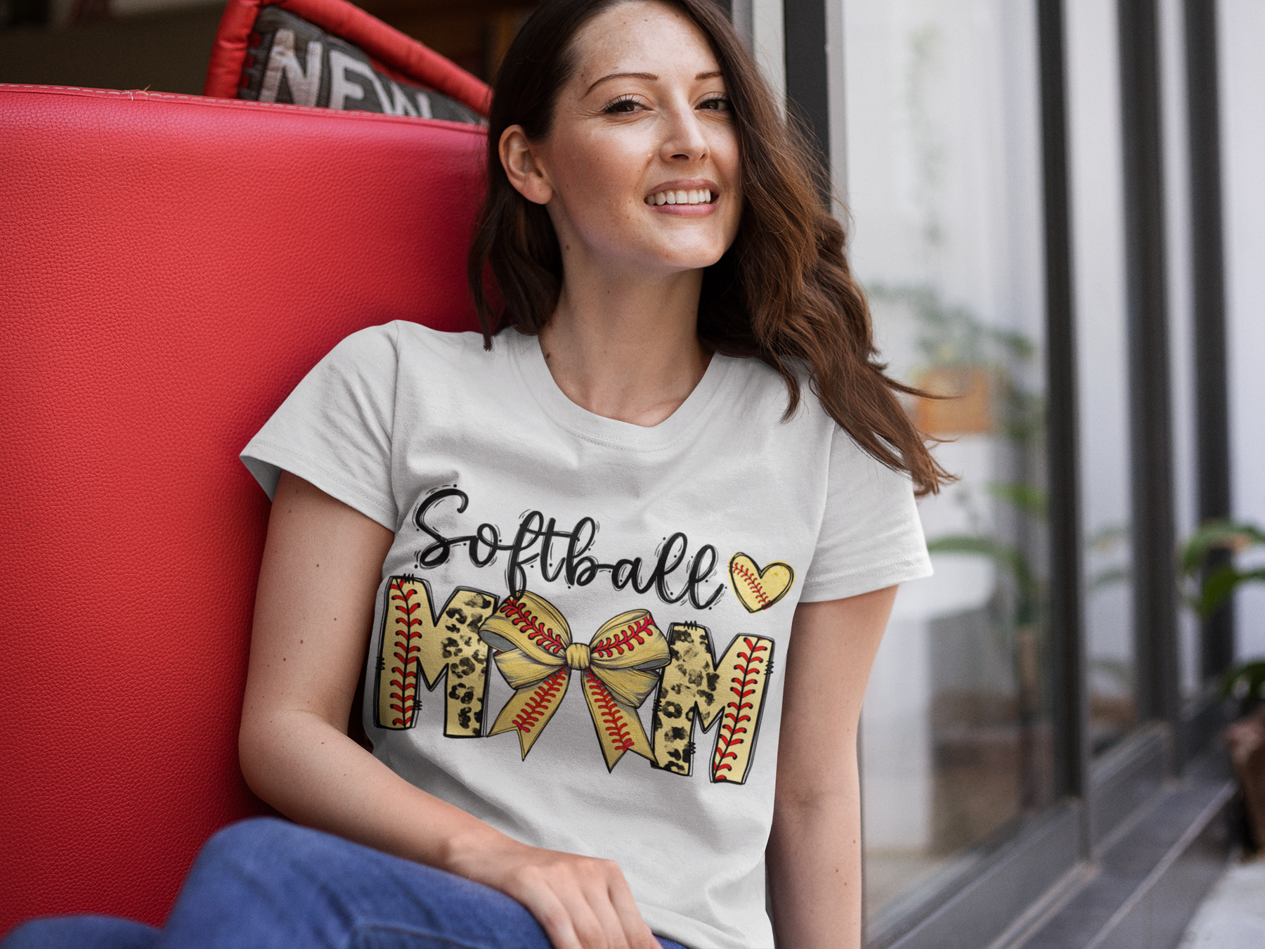 🥎🥎Mom Softball DTF Transfer FT136