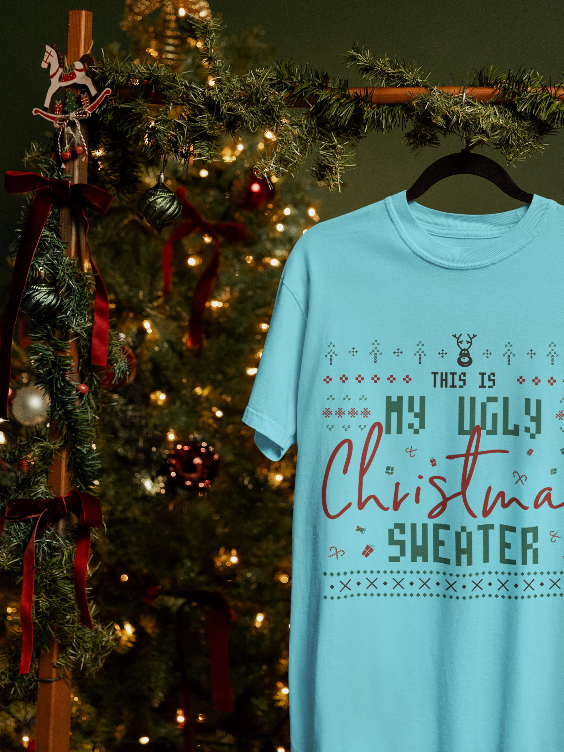 🧣 My Ugly Christmas Sweater in Black FT481