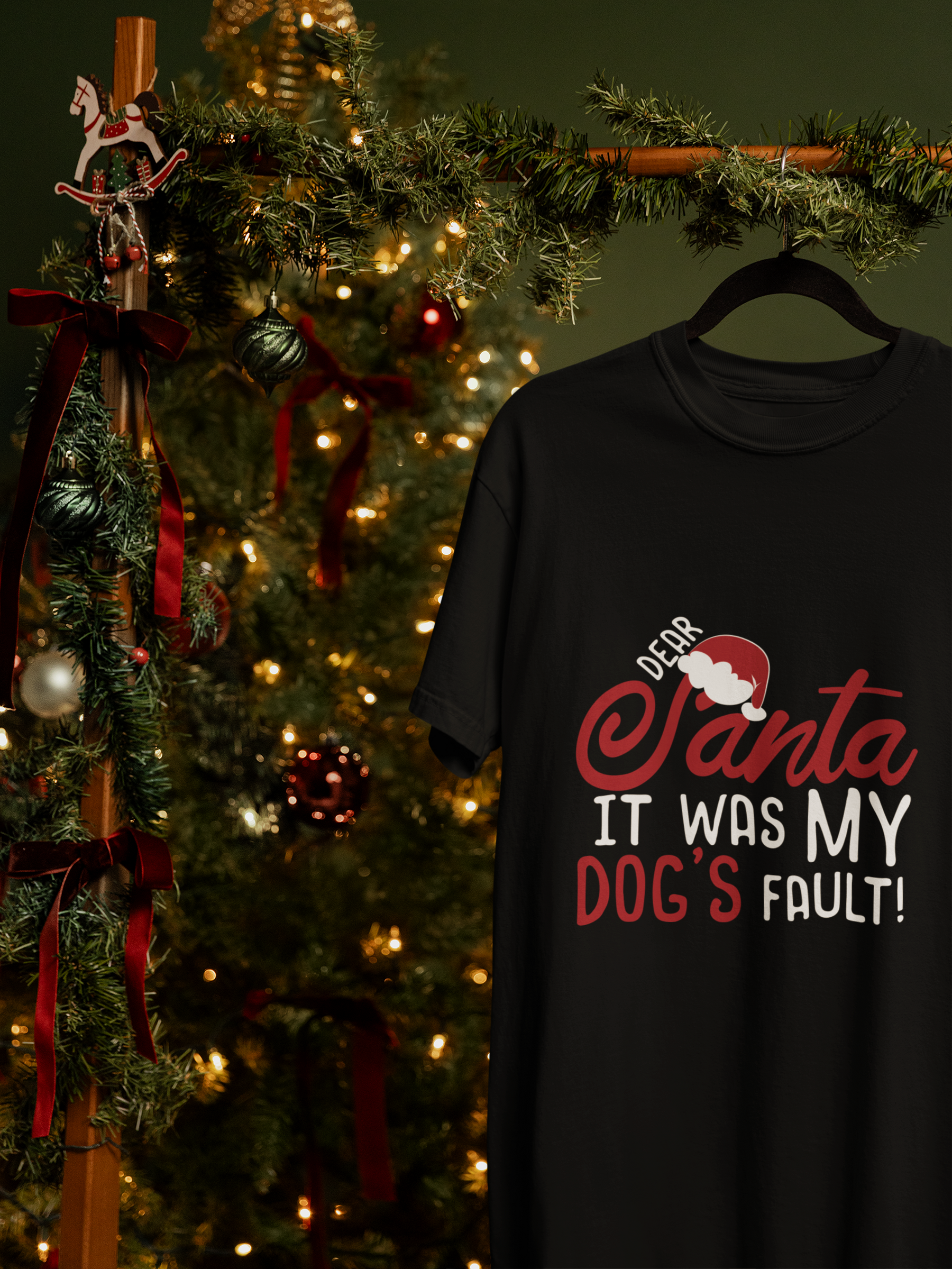 🎅🐾 “Dear Santa, It Was My Dog’s Fault!” DTF Transfer FT566
