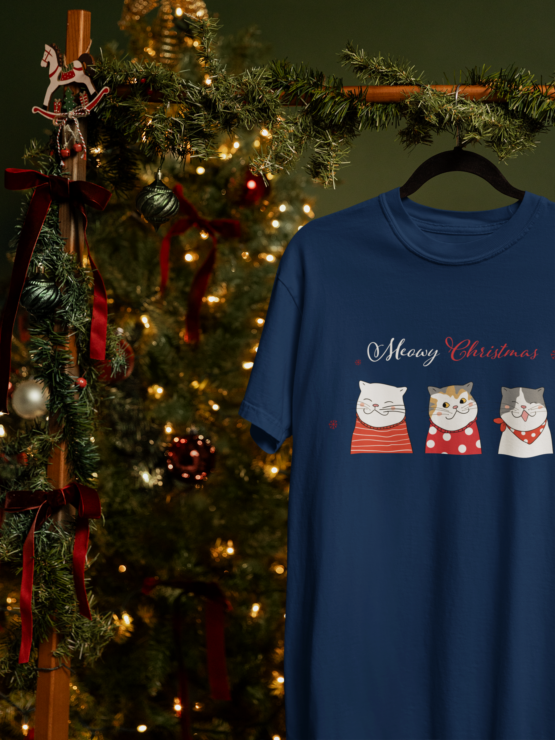 🎄🐾 Meowy Christmas DTF Transfer FT563